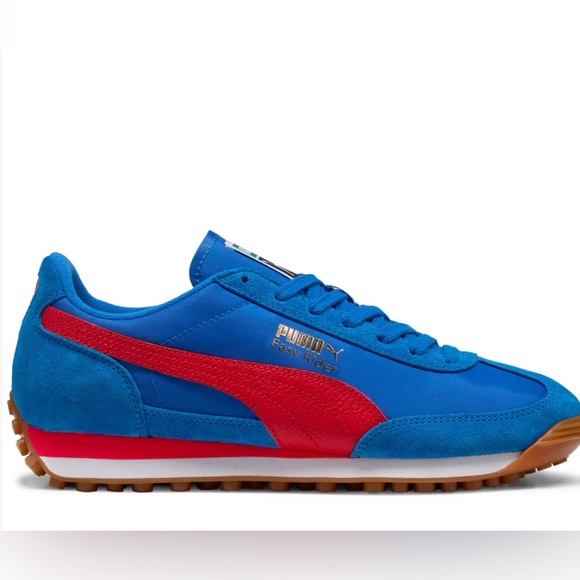 NWB Men’s Pums Easy Rider Vintage in Blue and Red size 10.5 - Picture 2 of 10